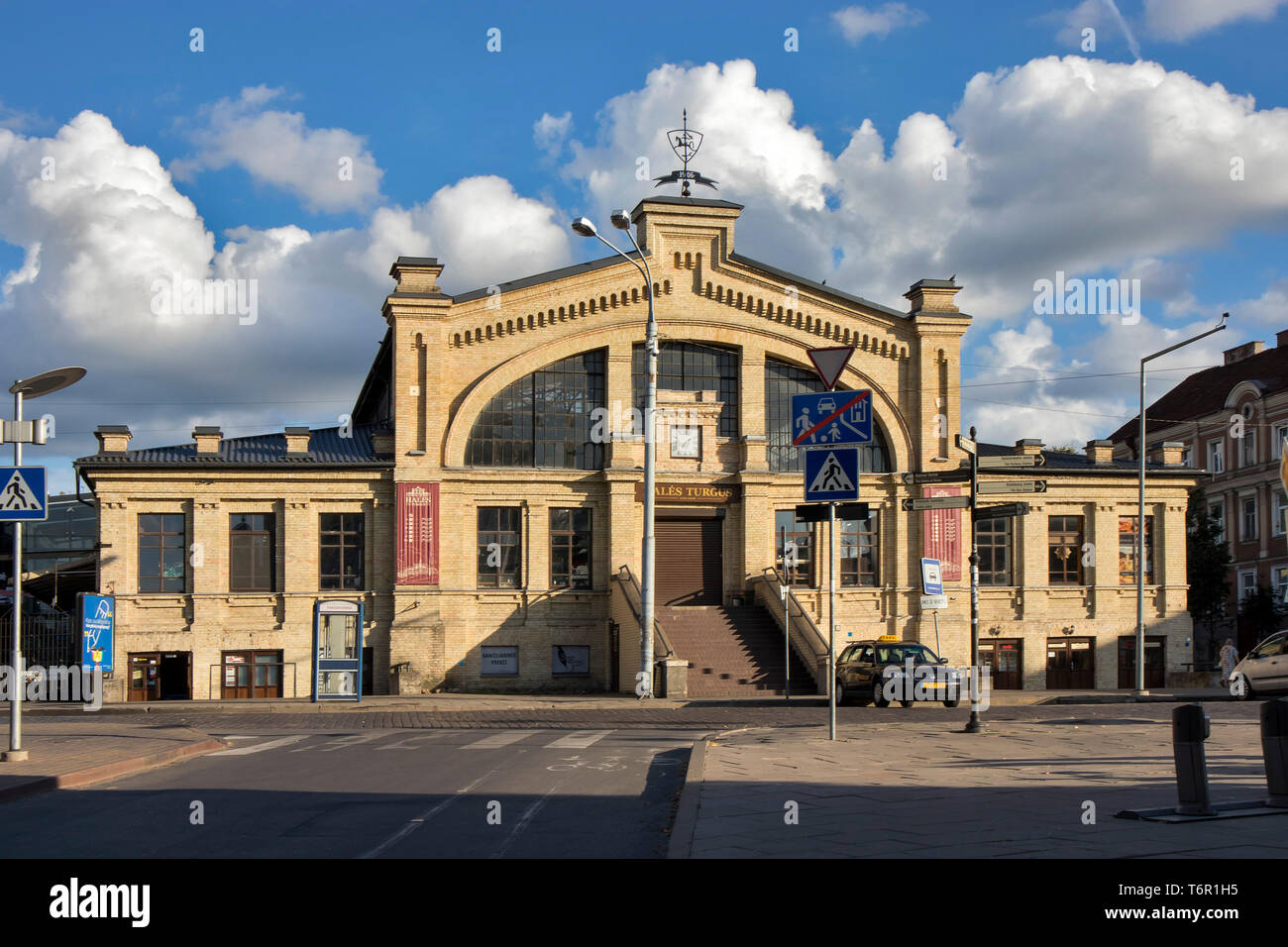 Vilnius, Lituanie - 222019, Hales Turgus, Halles, vieille ville centre de Vilnius, Lituanie, Europe de l'Est Banque D'Images