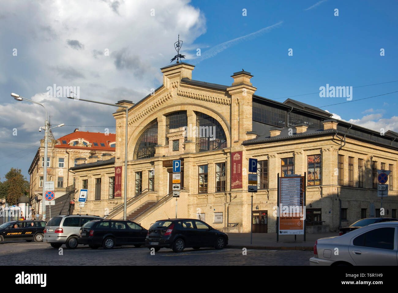 Vilnius, Lituanie - 222019, Hales Turgus, Halles, vieille ville centre de Vilnius, Lituanie, Europe de l'Est Banque D'Images