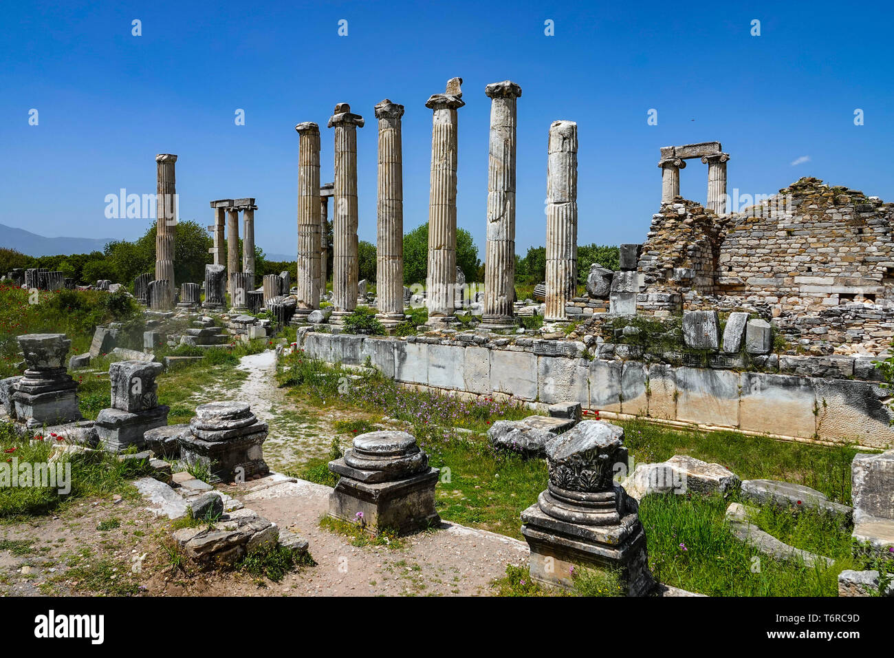 Aphrodisias vestiges romains, site du patrimoine mondial de l'UNESCO, l'ouest de la Turquie Banque D'Images