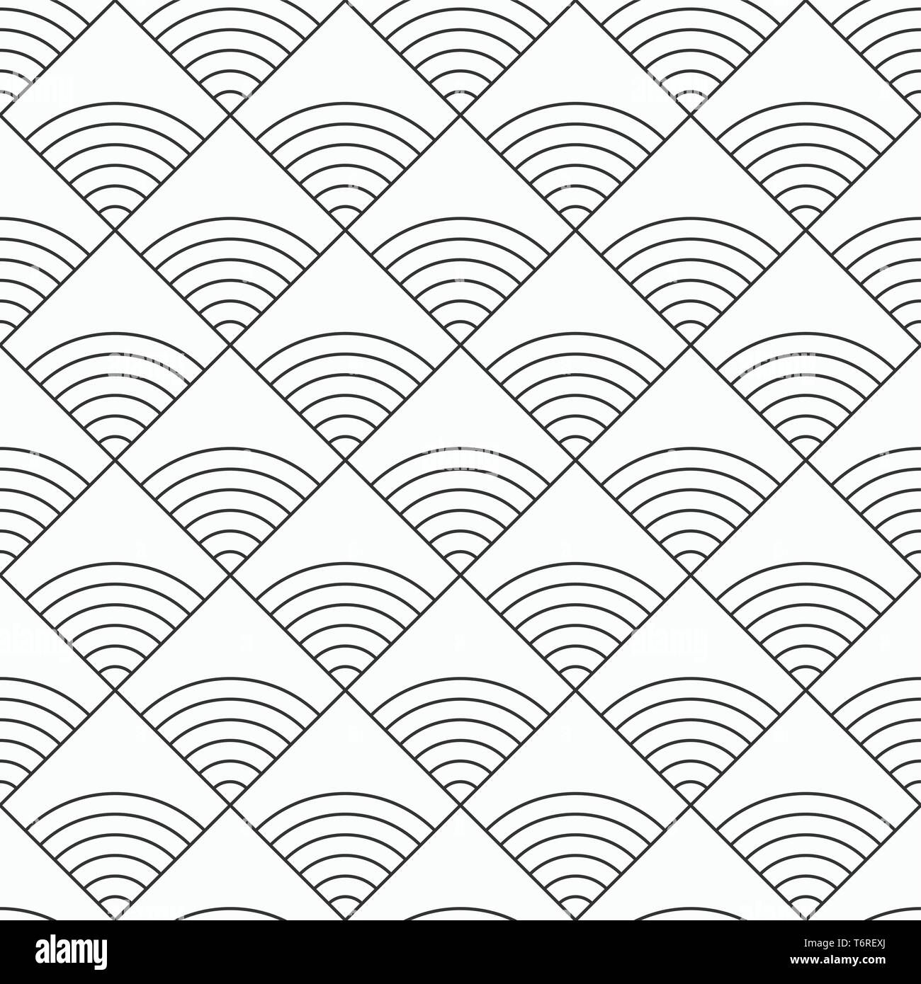 Résumé motif transparent. Texture linéaire moderne et élégant. La répétition des tuiles d'éléments géométriques à rayures. Motif Art déco. Losanges à rayures. Illustration de Vecteur
