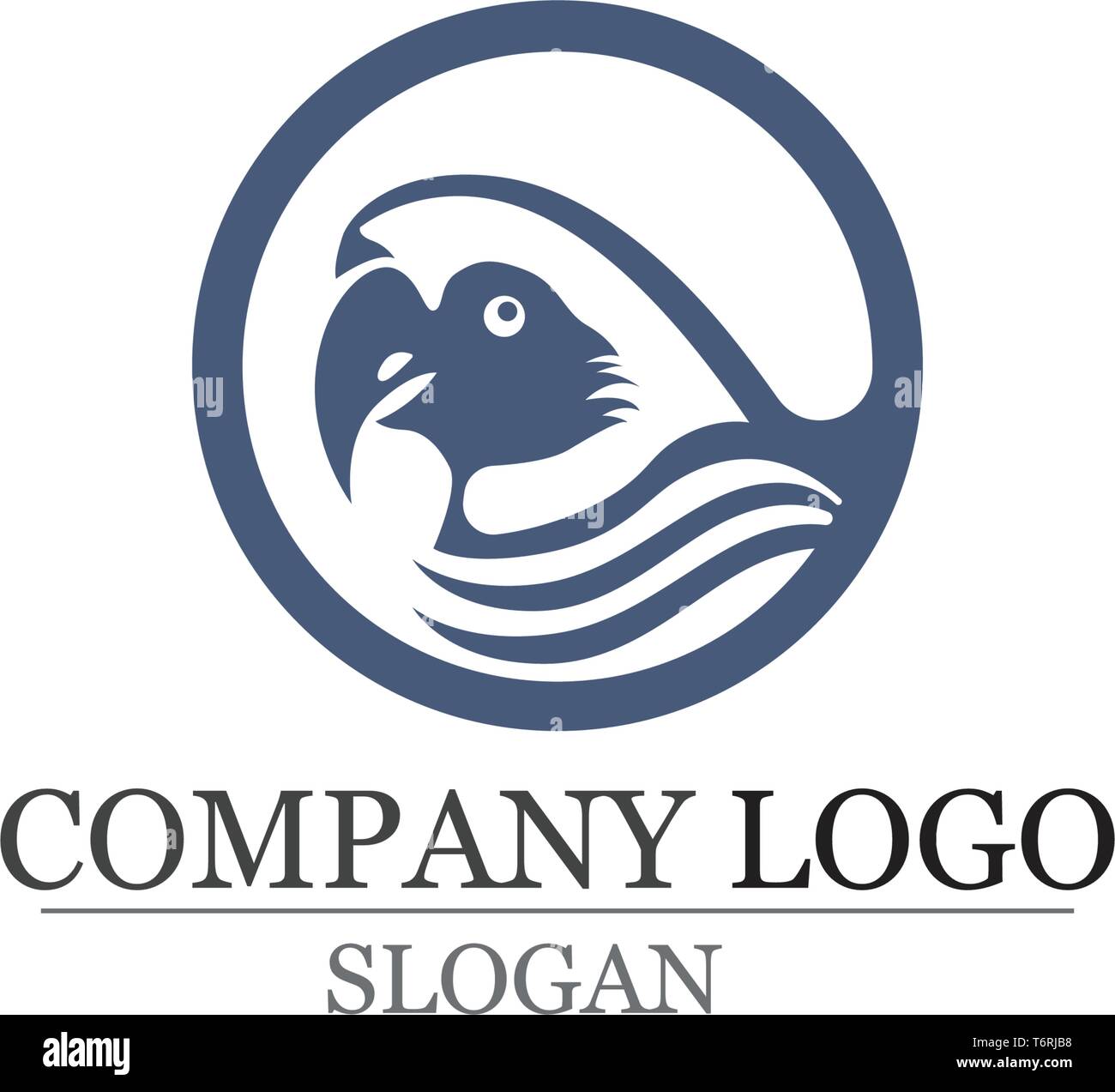 Modèle Logo Hummingbird Illustration de Vecteur