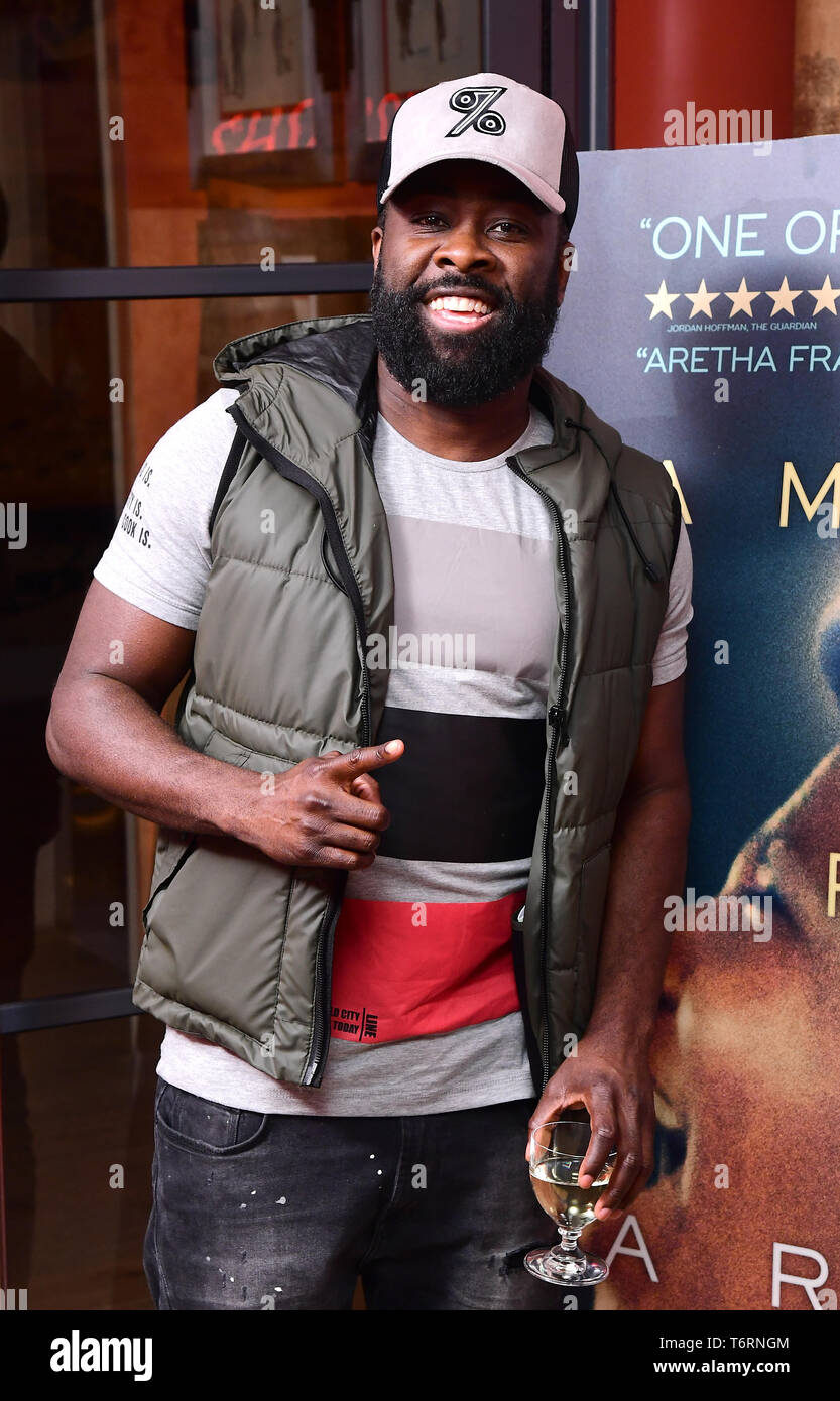 Kojo Anim assistant à la projection de l'Aretha Franklin film Amazing Grace, à Ham Yard Hotel, Londres. ASSOCIATION DE PRESSE Photo. Photo date : mercredi 1 mai 2018. Voir PA story SHOWBIZ Amazing Grace. Crédit photo doit se lire : Ian West/PA Wire Banque D'Images