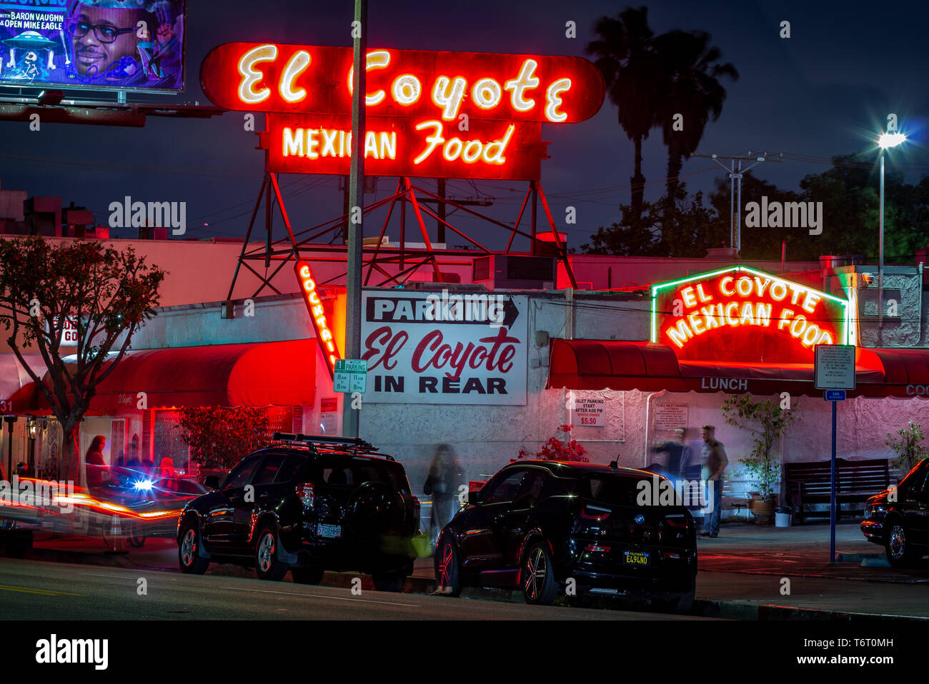 El Coyote nourriture Mexicaine Banque D'Images