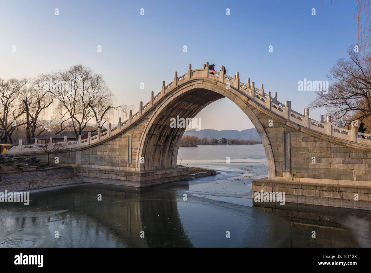 Xiuyi en pont - Palais d'été 9 Minzu Yuan, ancien jardin impérial de Beijing, Chine Banque D'Images