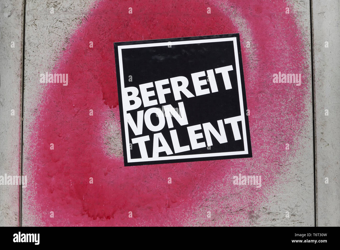 Autocollant, de talent, Berlin, Allemagne Banque D'Images