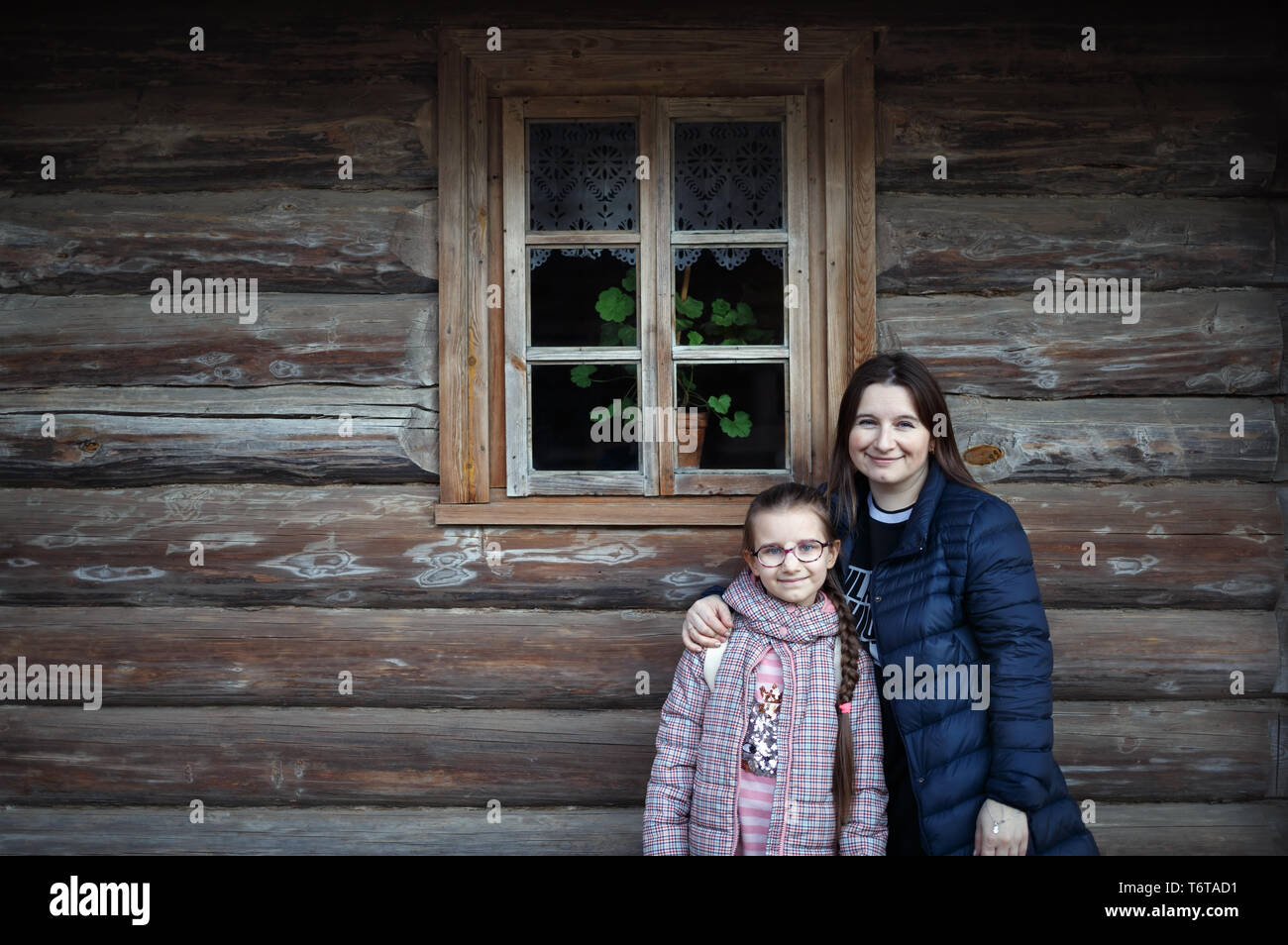 Vintage portrait de famille Banque D'Images
