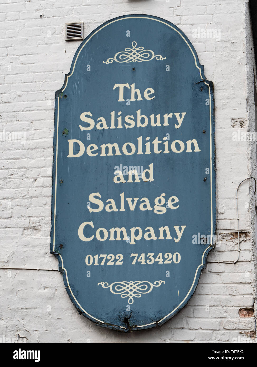 Le Salisbury Démolition et Salvage Company, West Street, Wilton, nr Salisbury, Wiltshire, Royaume-Uni. Banque D'Images