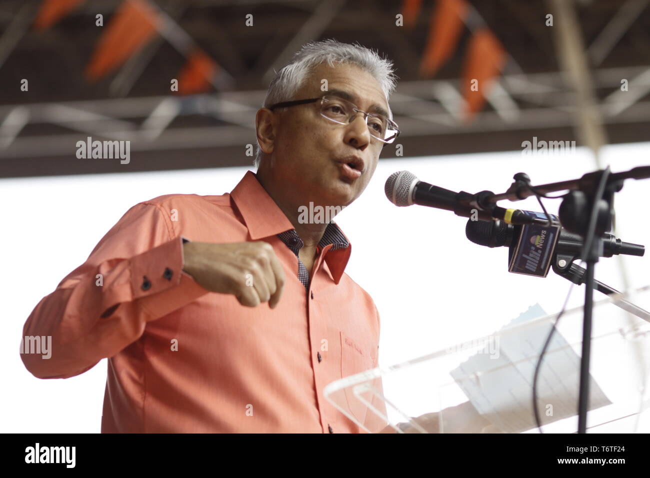 Pravind Jugnauth : "Le projet Safe City vice à assurer la sécurité de la population" Banque D'Images