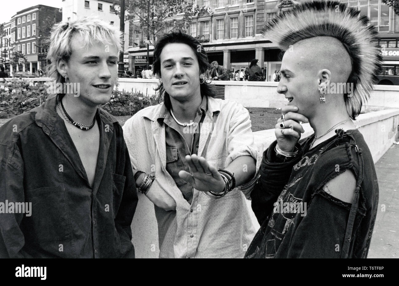 Punk UK fin des années 80 Banque D'Images