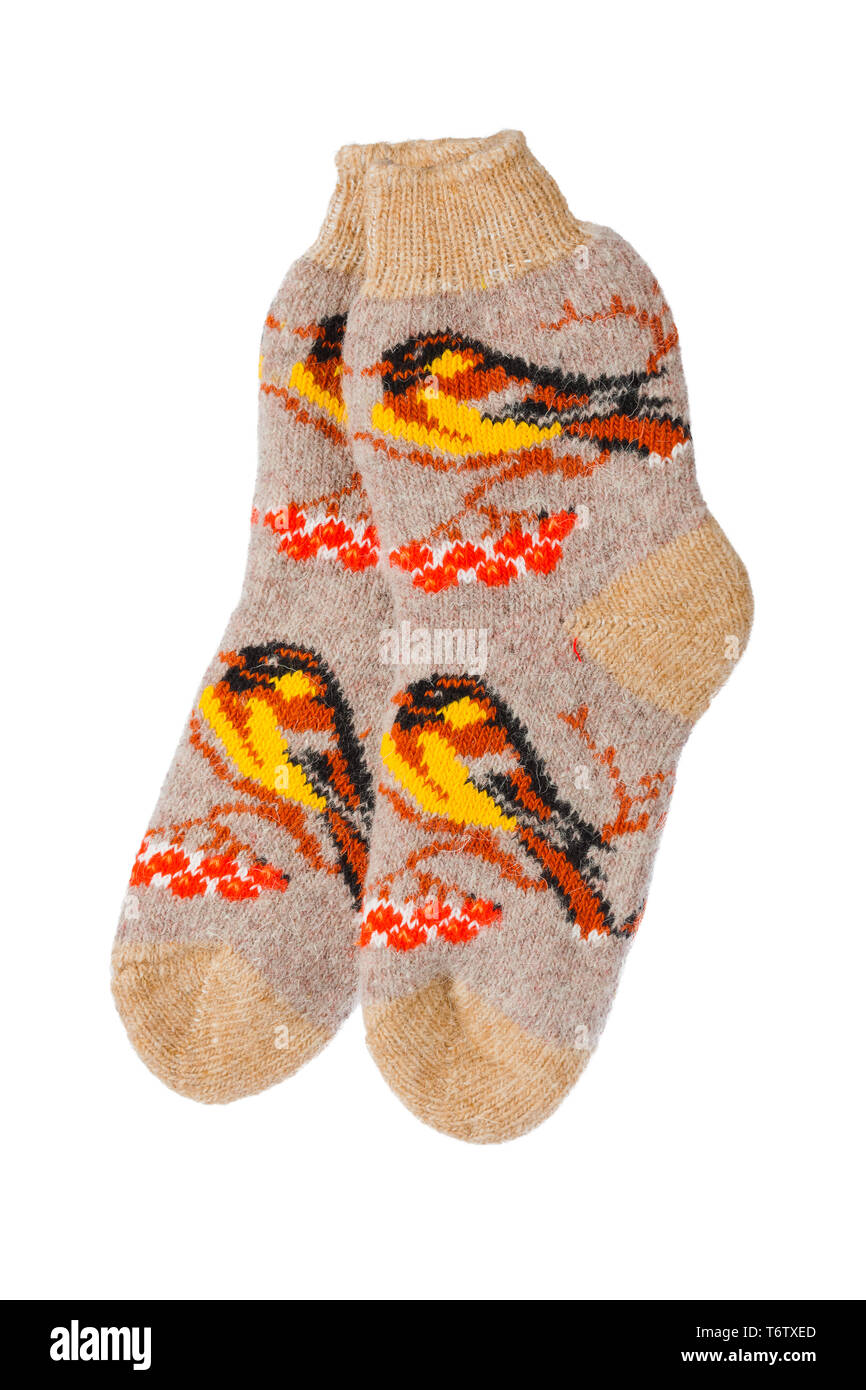 Chaussettes de laine d'hiver Banque D'Images