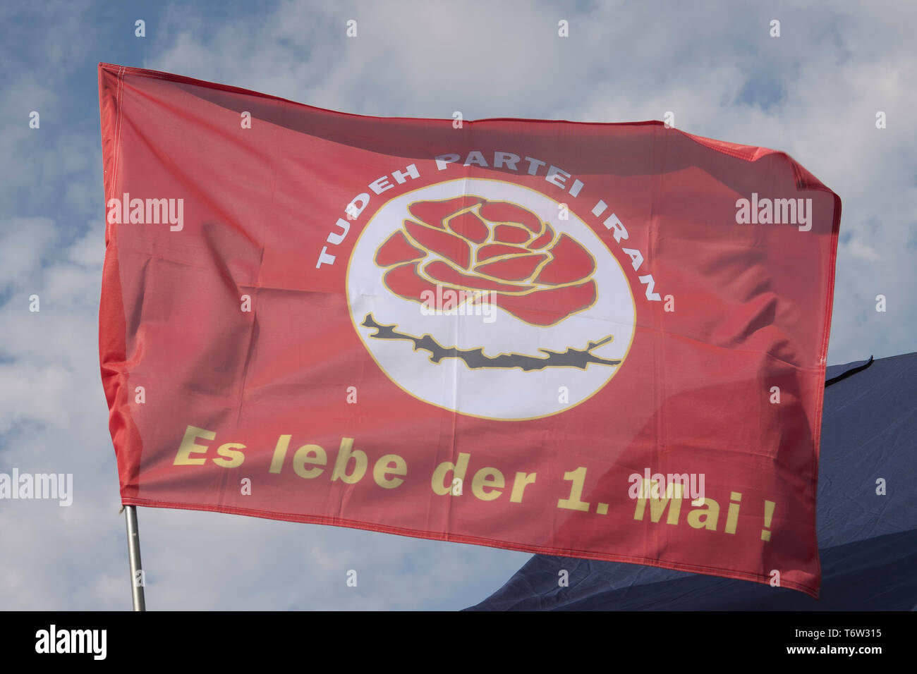 Le Parti Toudeh iranien à la fête de famille à la porte de Brandebourg le 1 mai 2019 à Berlin, Allemagne Banque D'Images