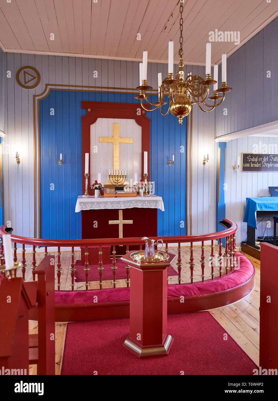 Église Igaliku, Gardar, Sud du Groenland Banque D'Images