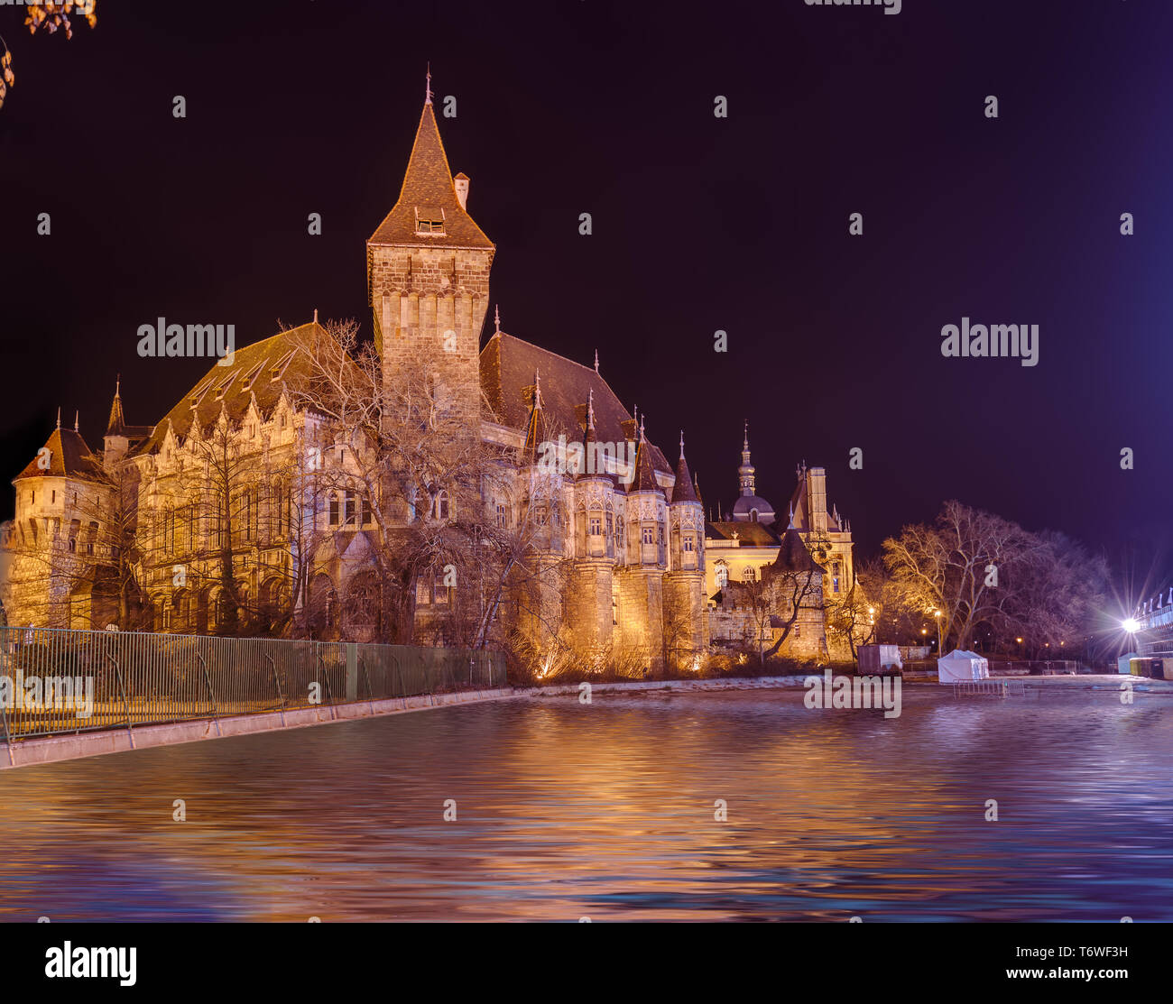 Château Vajdahunyad à Budapest Hongrie Banque D'Images
