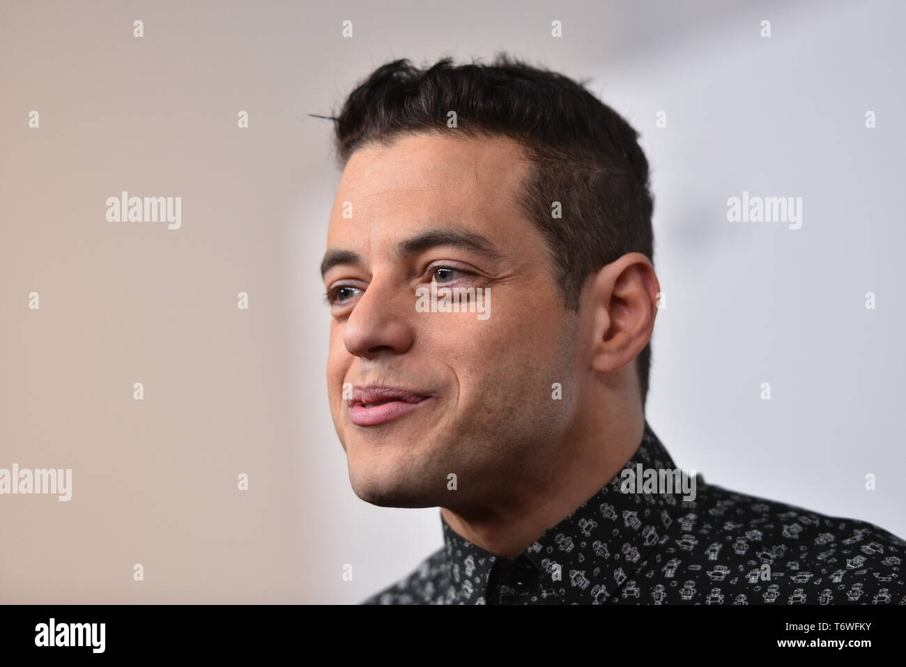 Rami Malek assiste aux pourparlers Tribeca - un adieu à M. Robot - 2019 Tribeca Film Festival au Printemps Studio le 28 avril 2019 à New York. Banque D'Images