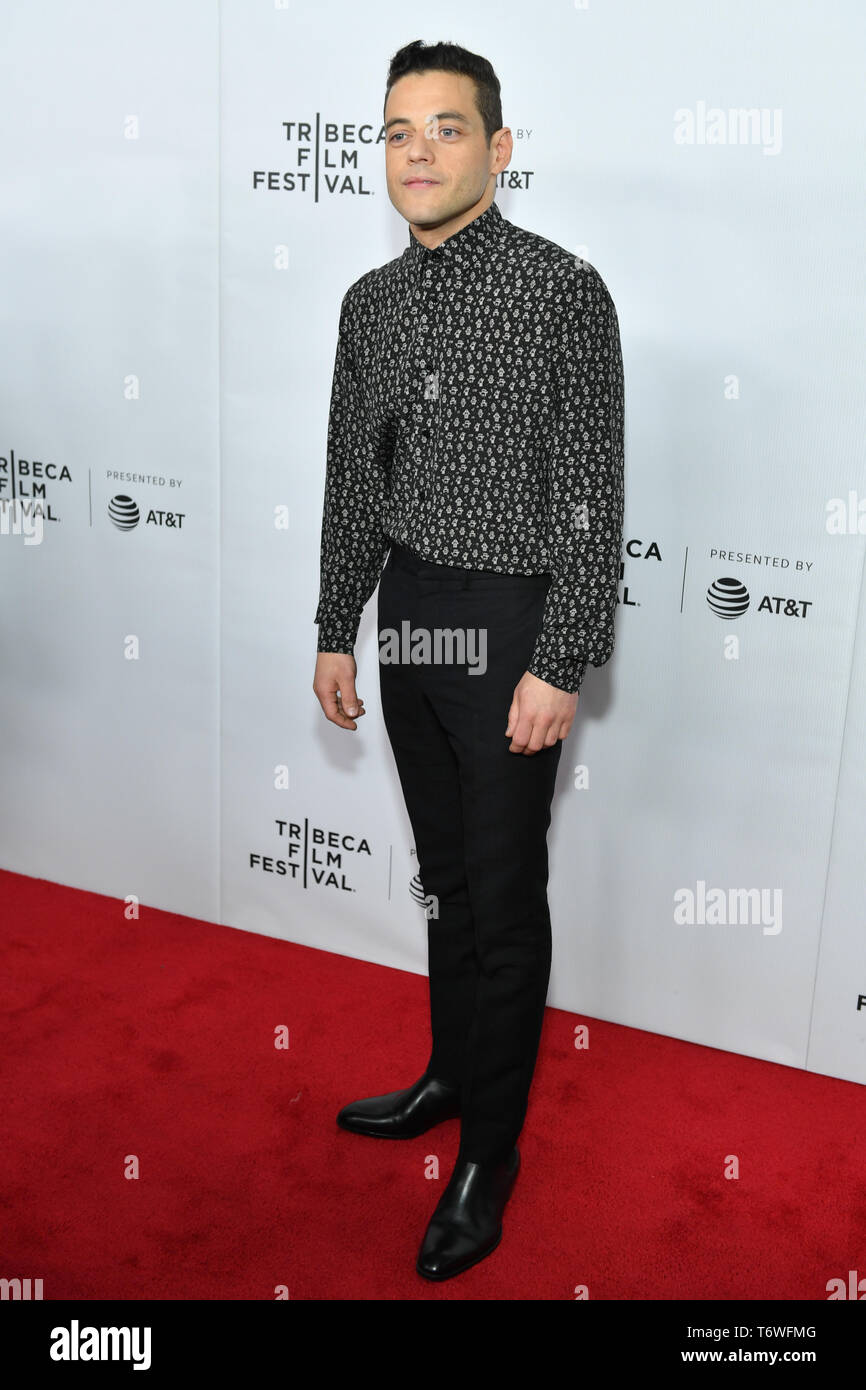 Rami Malek assiste aux pourparlers Tribeca - un adieu à M. Robot - 2019 Tribeca Film Festival au Printemps Studio le 28 avril 2019 à New York. Banque D'Images