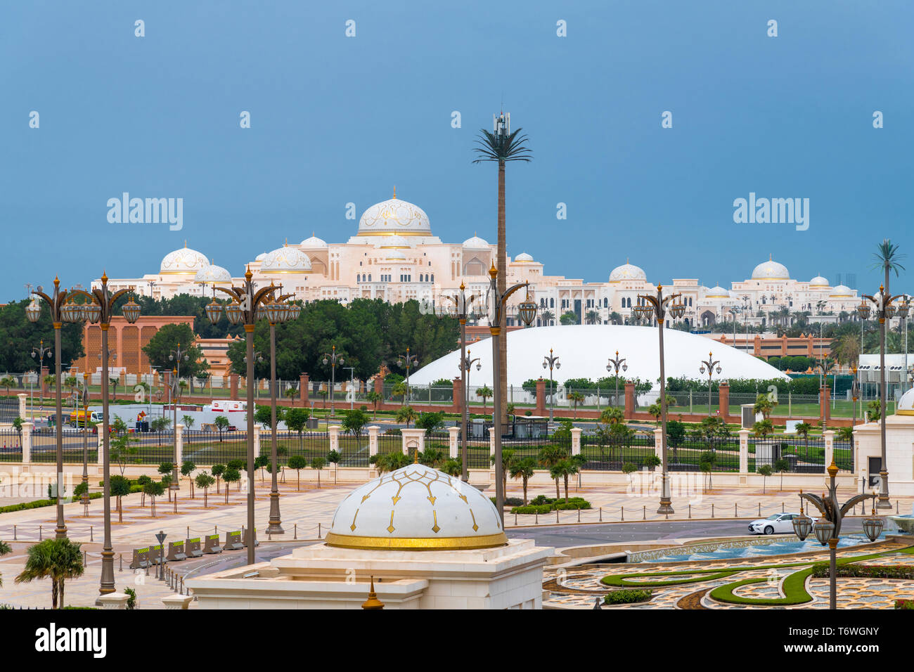 Palais présidentiel de l'émirat d'Abou Dhabi, Émirats arabes unis Banque D'Images