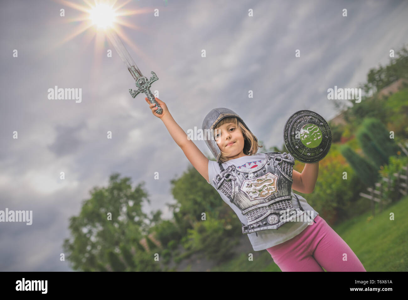 Petite Fille Sans Peur Banque d'image et photos Alamy