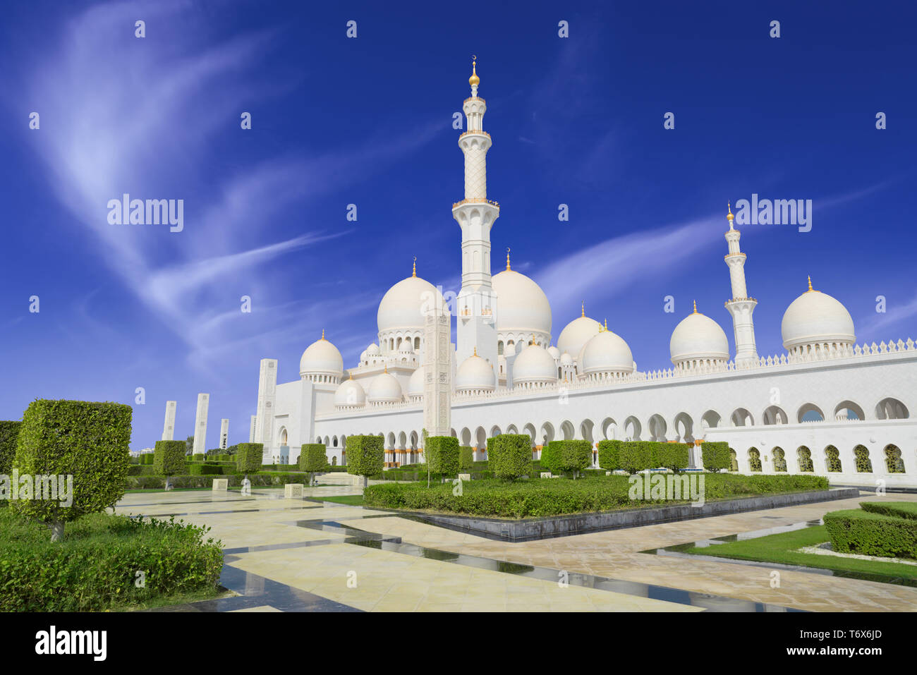 Grande Mosquée de Sheikh Zayed, Abu Dhabi, UAE Banque D'Images