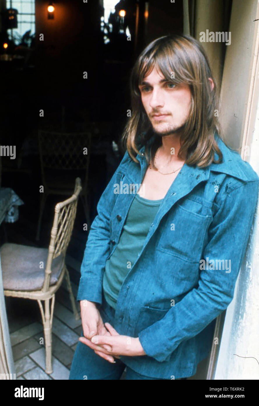 MIKE OLDFIELD musicien et compositeur de rock anglais en 1974 Banque D'Images