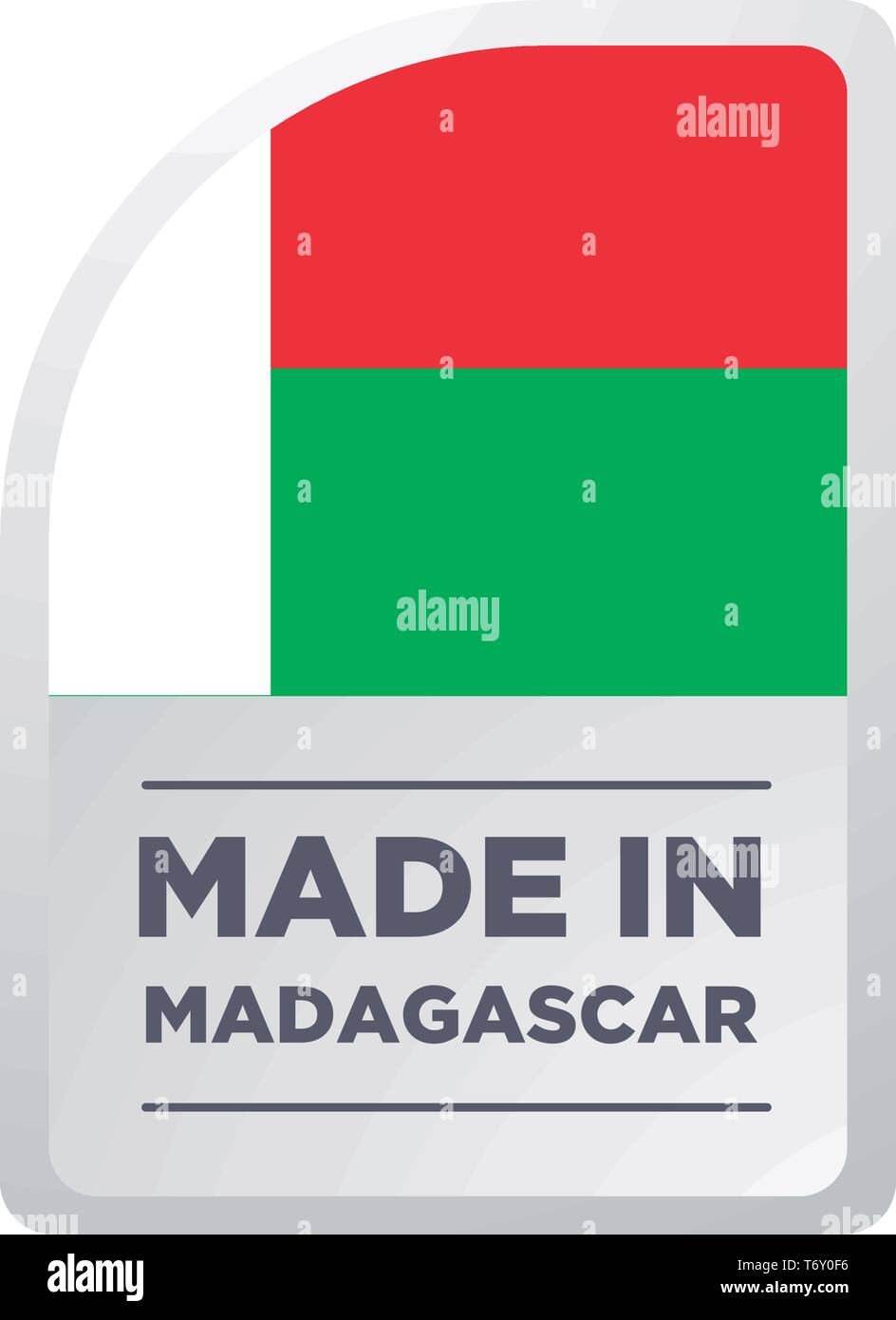 Fait à Madagascar Illustration de Vecteur