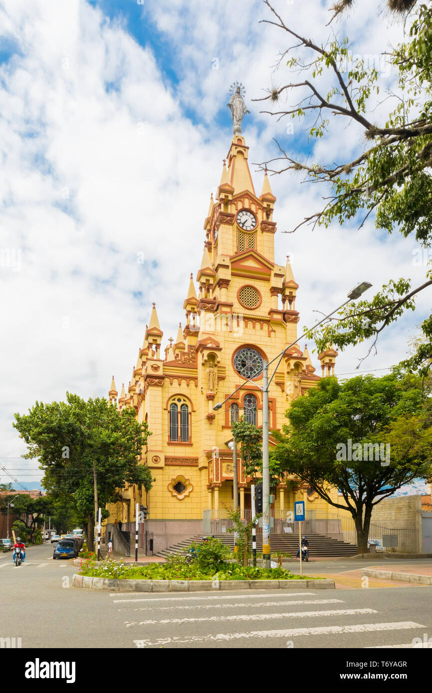 Église du Nazaréen Jésus de quartier Prado à Medellin Colombie Banque D'Images