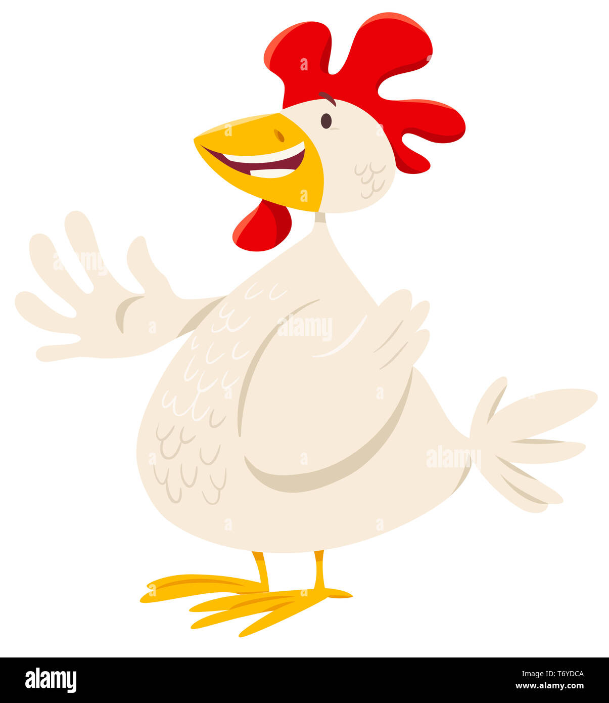 Poulet Ou De Garcon Drole De Caractere Des Animaux De Ferme Photo Stock Alamy
