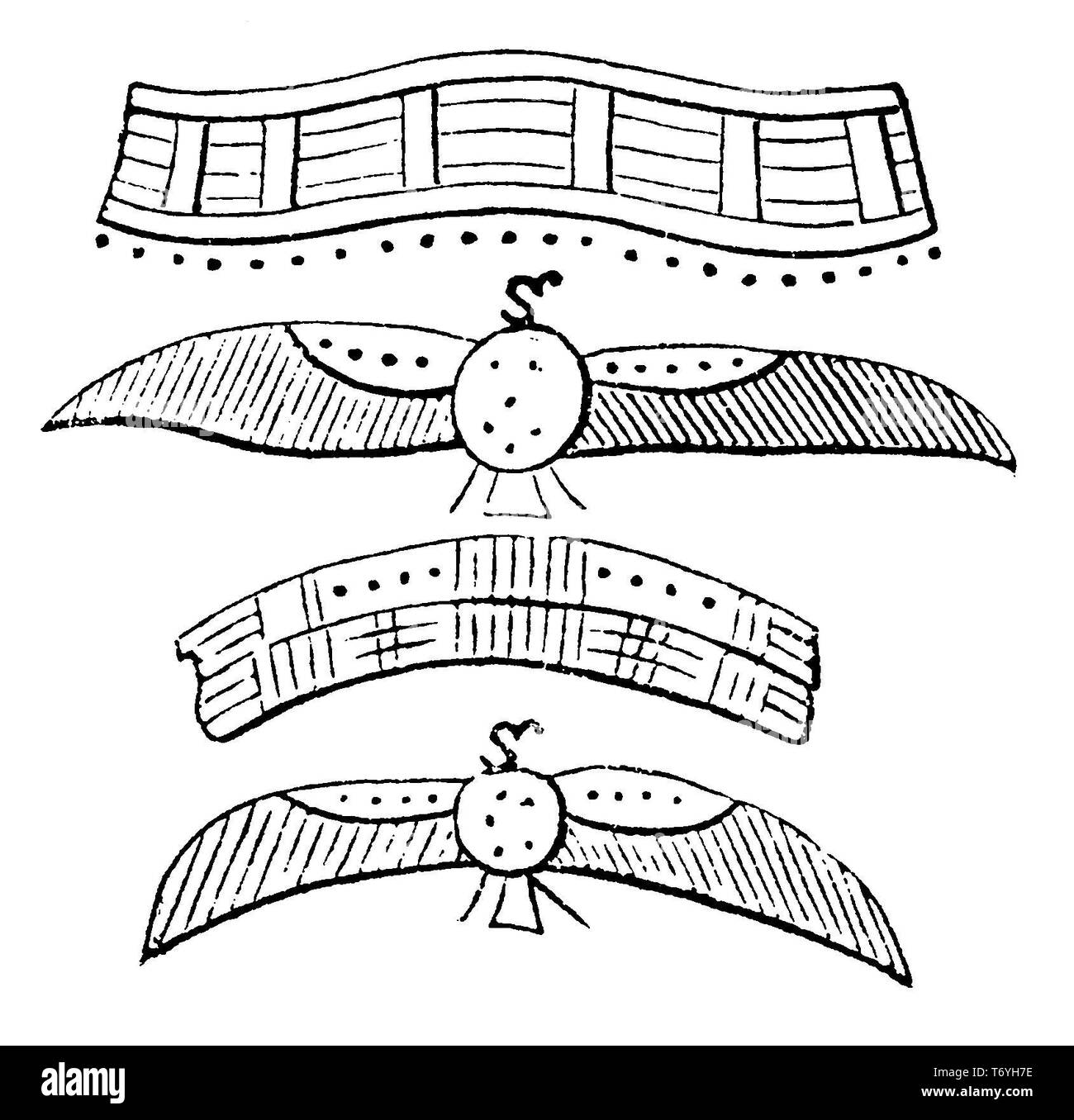 Le dos et le cou de bijoux API, 1888 St. Banque D'Images