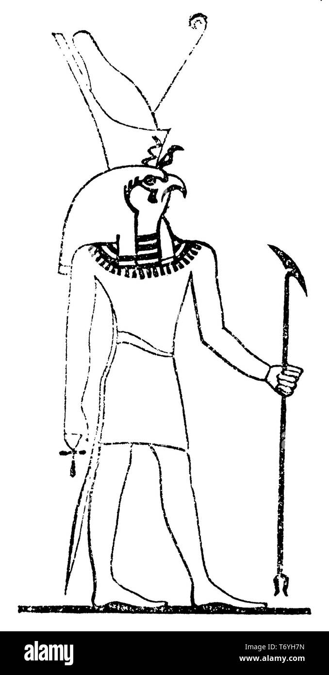 Horus d'Apollinopolis, 1888 Banque D'Images
