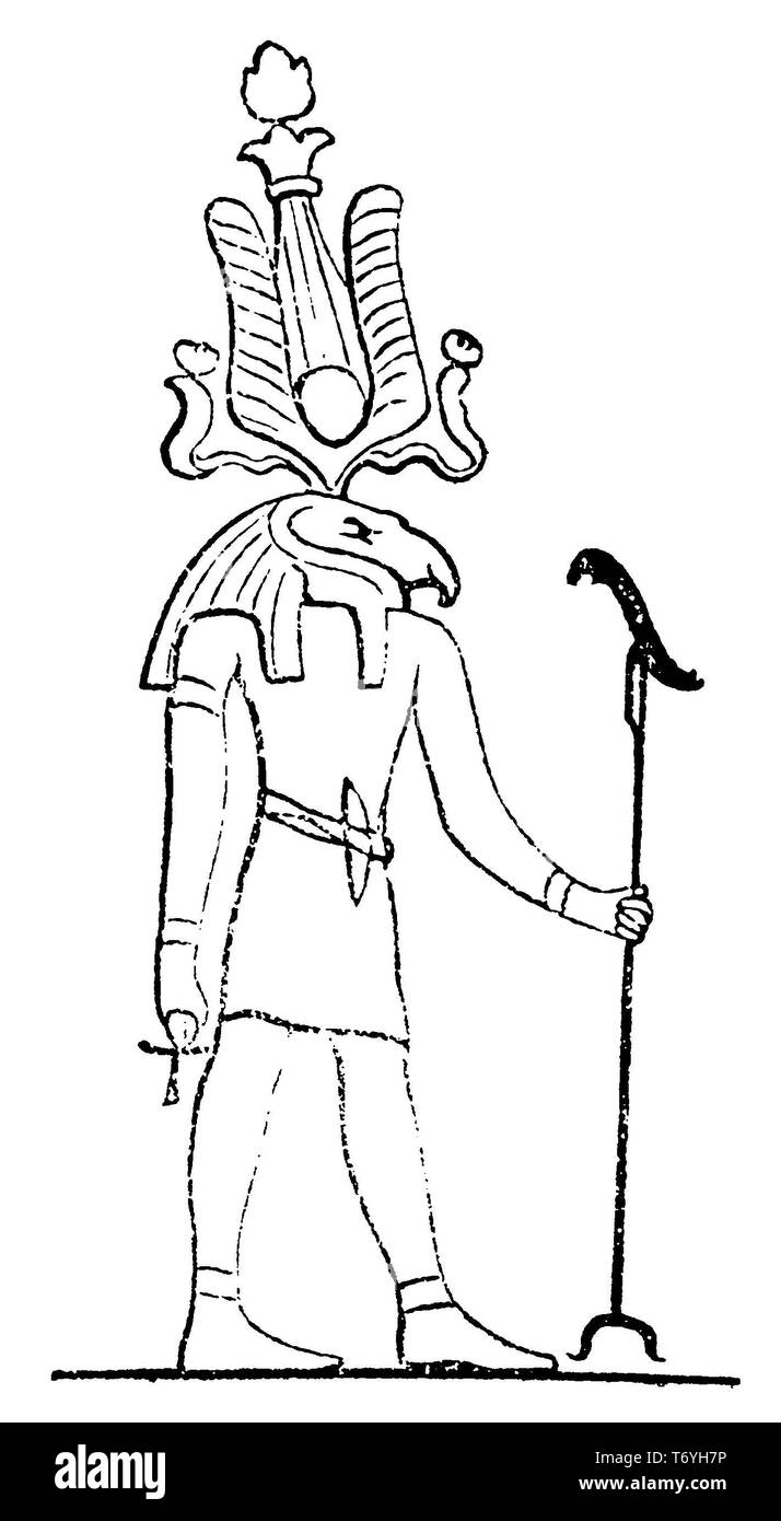 Chnum-Ra par Éléphantine et Esne, 1888 Banque D'Images