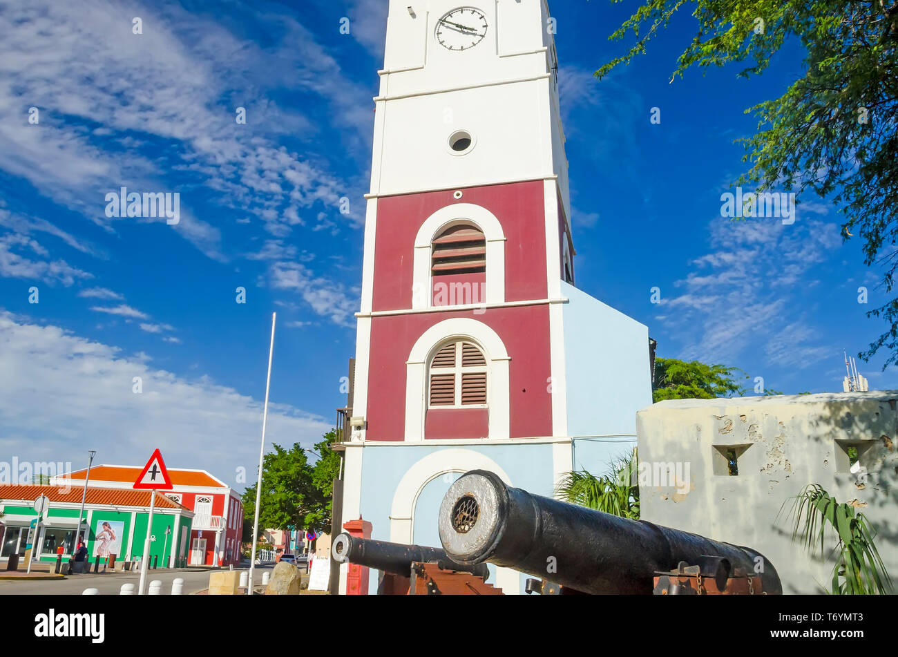 Fort Zoutman Historical Museum à Aruba est le plus ancien bâtiment de Oranjestad, la capitale Banque D'Images