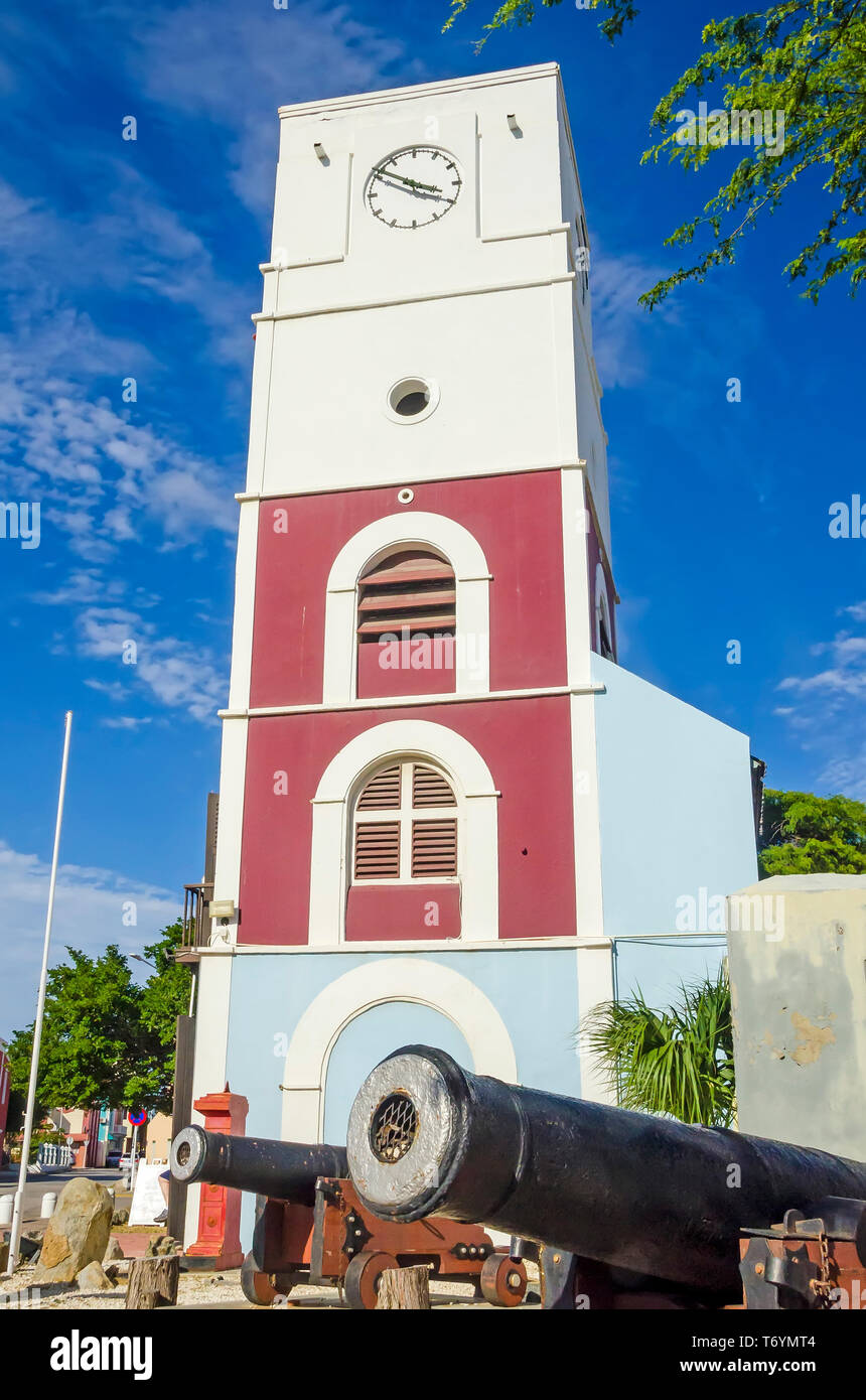 Fort Zoutman Historical Museum à Aruba est le plus ancien bâtiment de Oranjestad, la capitale Banque D'Images