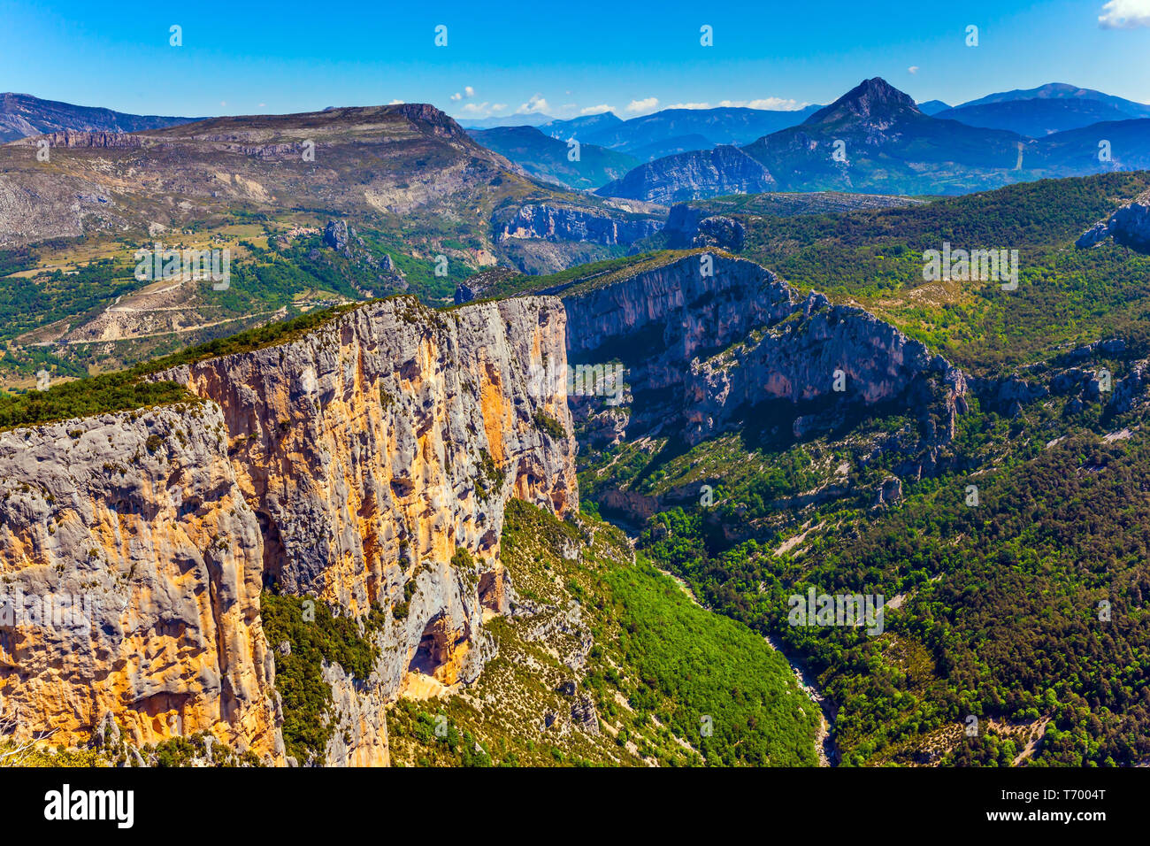 Le plus beau canyon d'Europe - Verdon Banque D'Images