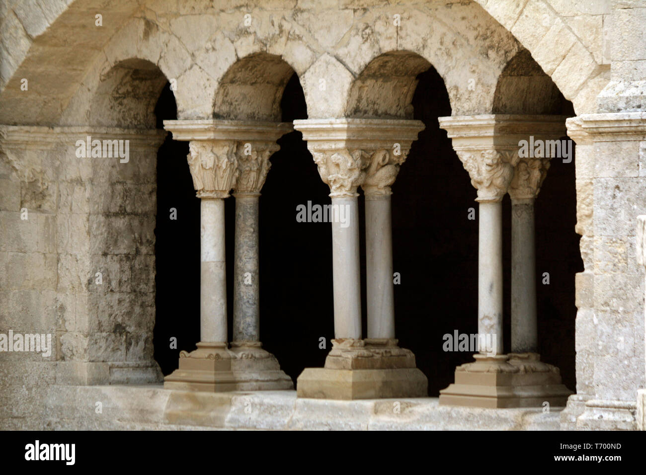 L'abbaye de Montmajour, Arles, France Banque D'Images