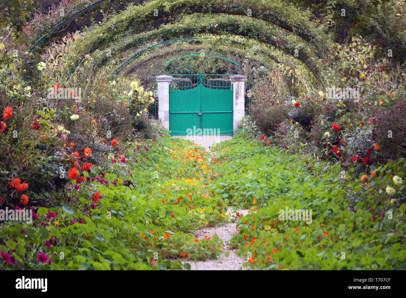 Le jardin de Monet, Giverny, la Normandie, France Banque D'Images