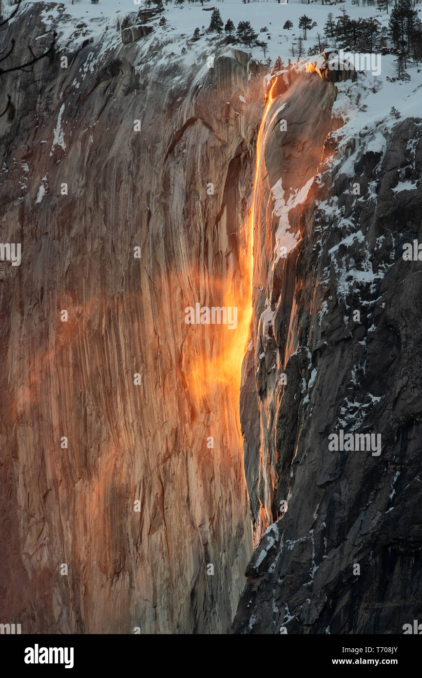 Les phénomènes naturels magique connu sous le feu de l'automne. Banque D'Images