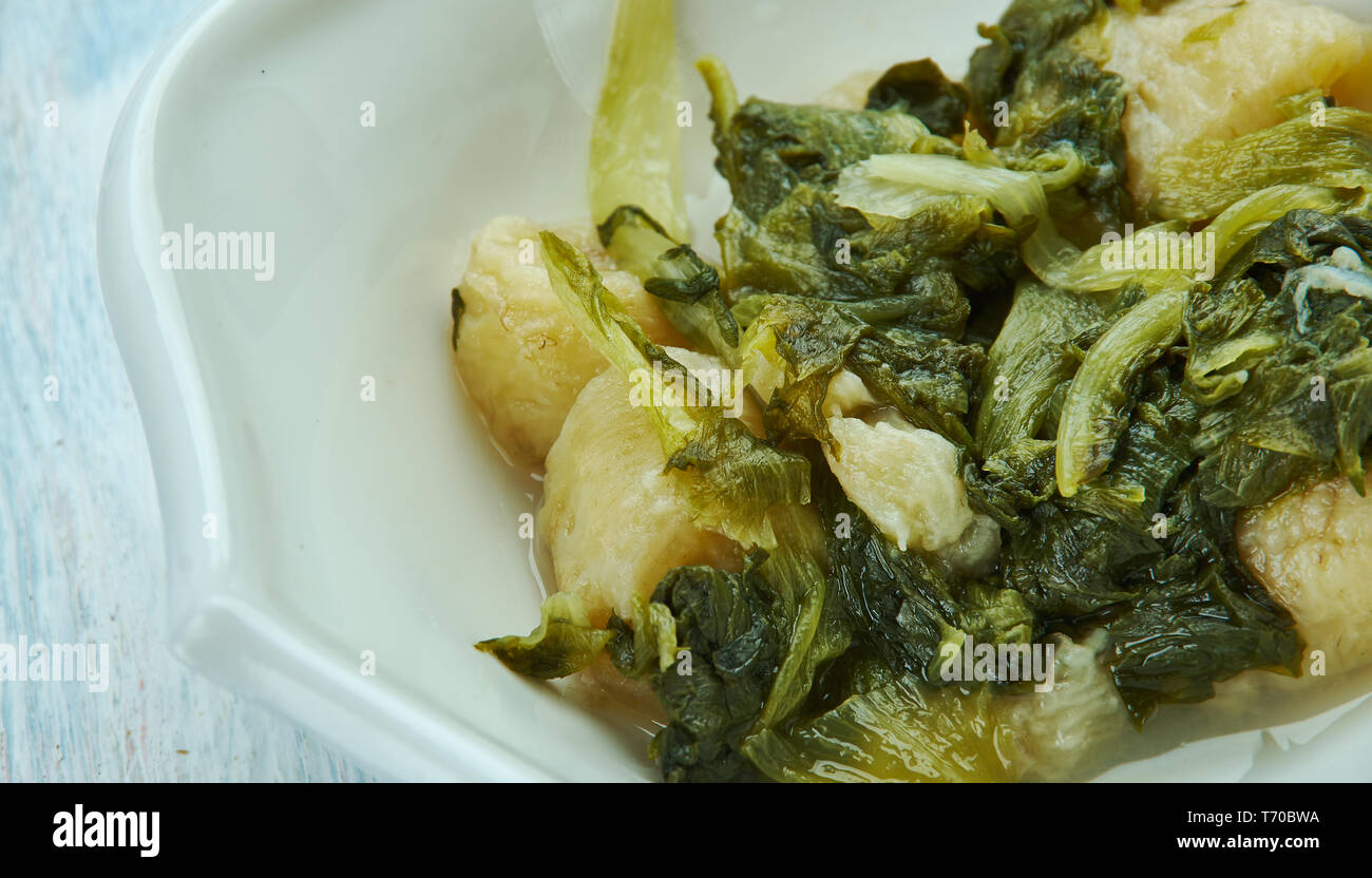 Shaak nu Methi Kela Banque D'Images