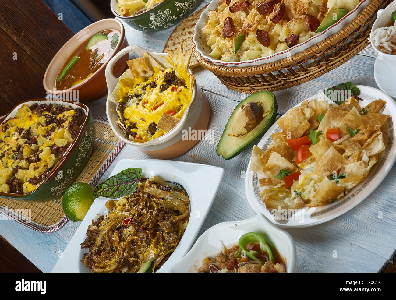 La cuisine tex-mex Banque D'Images