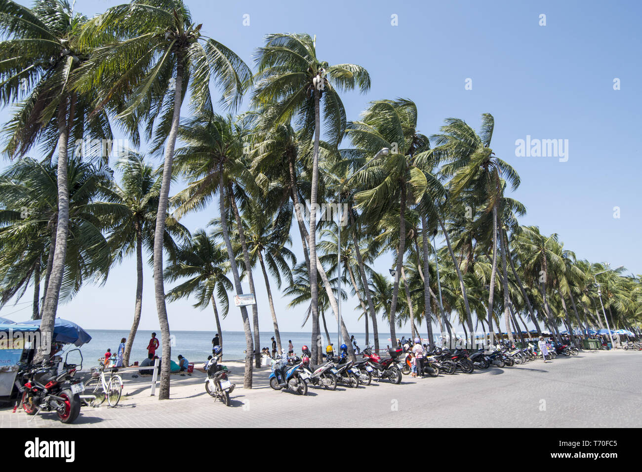 Thaïlande CHONBURI BANGSAEN BEACH Banque D'Images