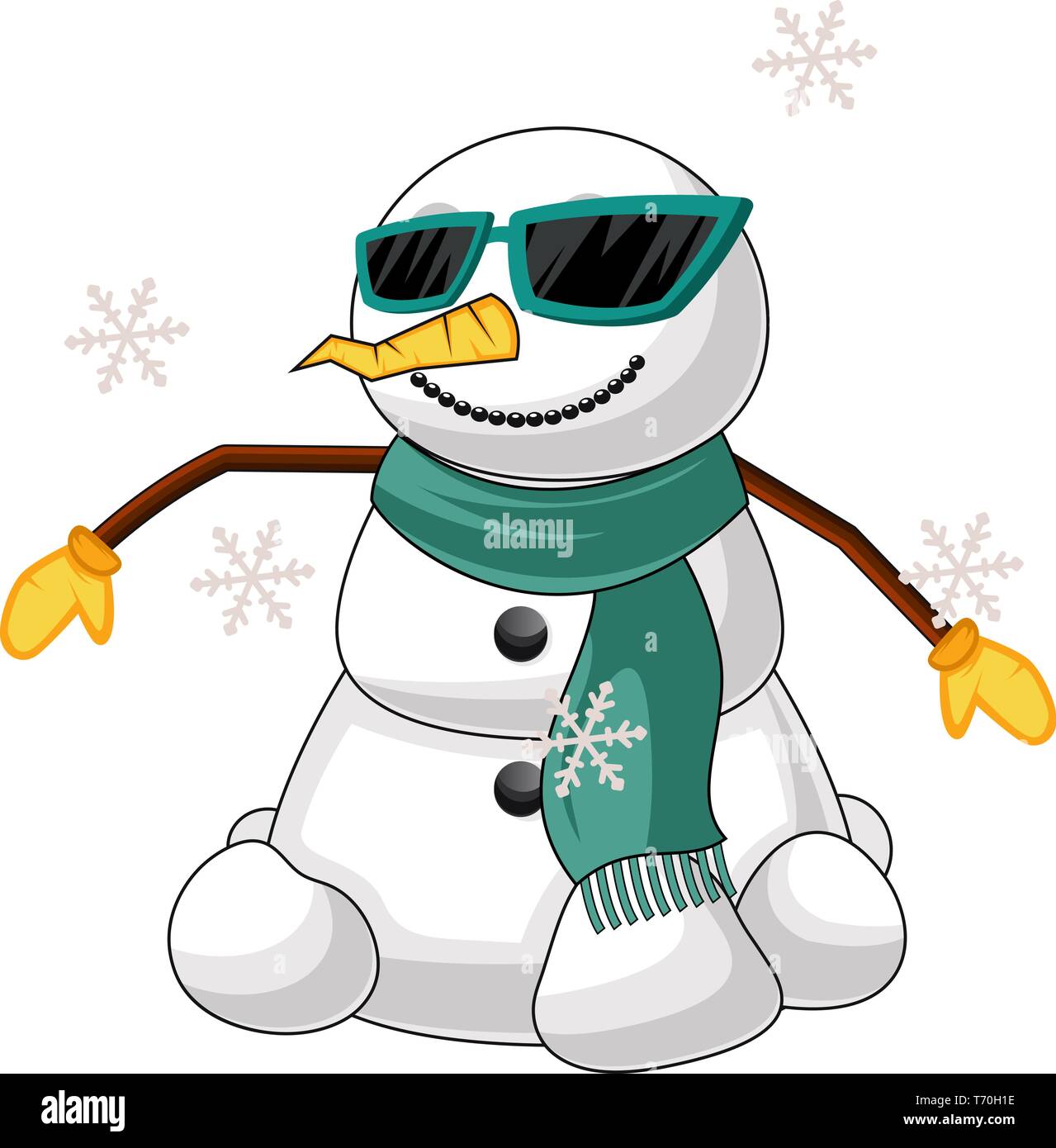 Bonhomme Cool vecteur illustration sur fond blanc Illustration de Vecteur