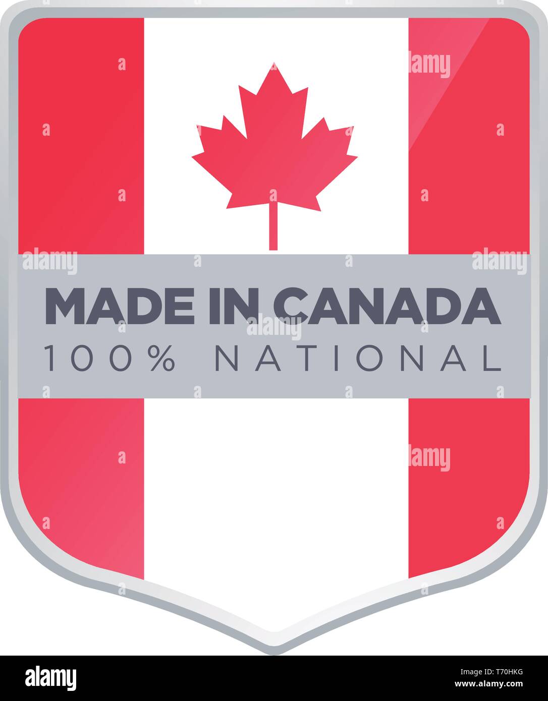 Fabriqué AU CANADA Illustration de Vecteur