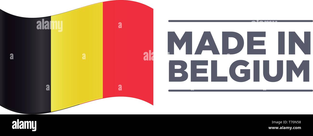Fabriqué en Belgique Illustration de Vecteur