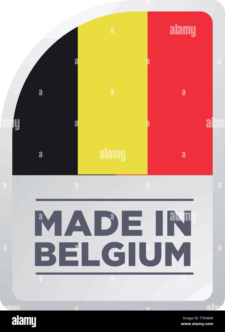 Fabriqué en Belgique Illustration de Vecteur