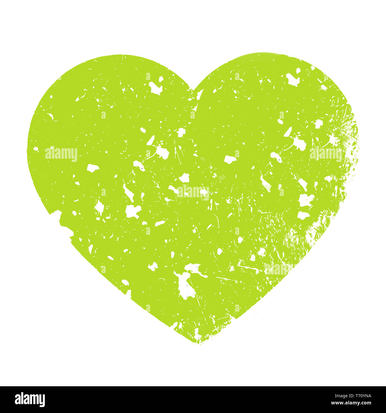 Grungy coeur vert clair Banque D'Images