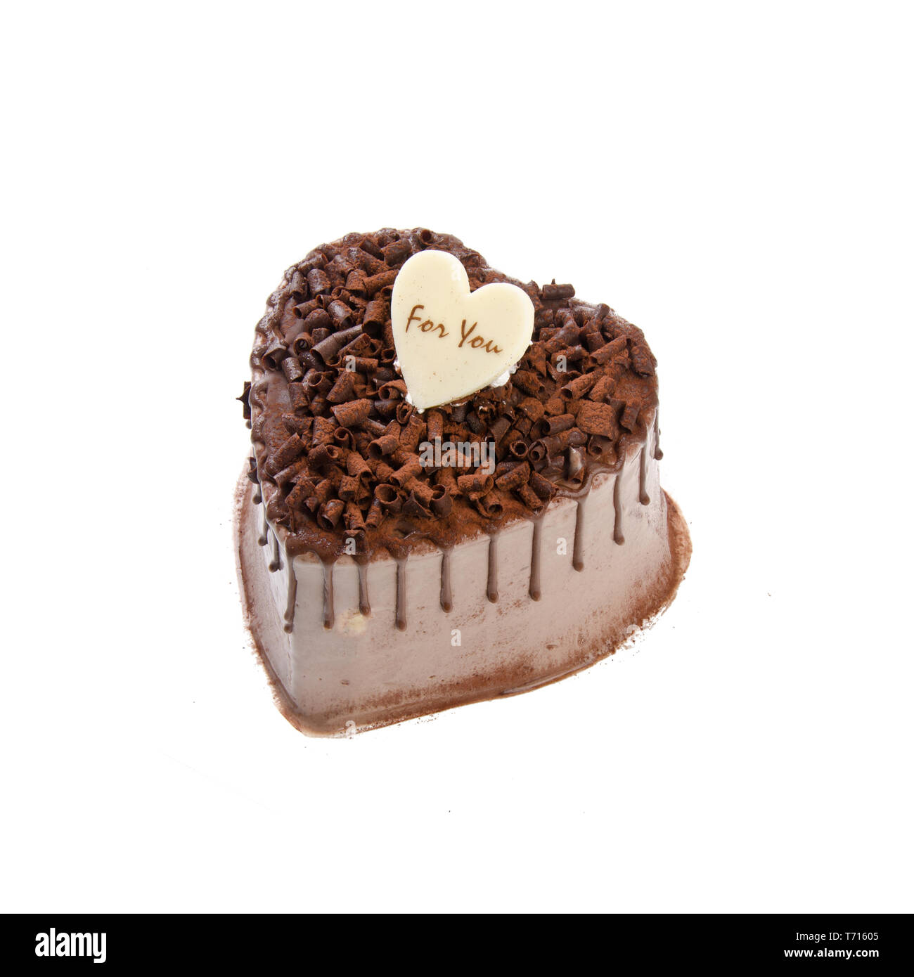 Gateau En Forme De Gateau Ou De L Amour Sur Un Arriere Plan Photo Stock Alamy