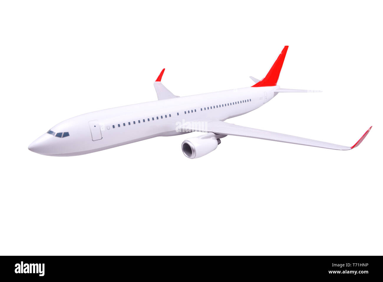 Airplane isolated on white Banque D'Images