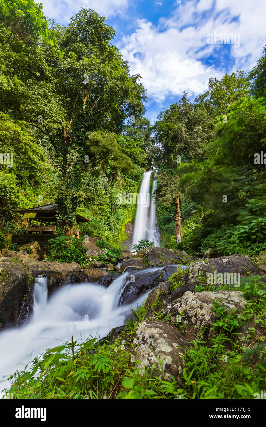 Cascade de Gitgit - île de Bali en Indonésie Banque D'Images