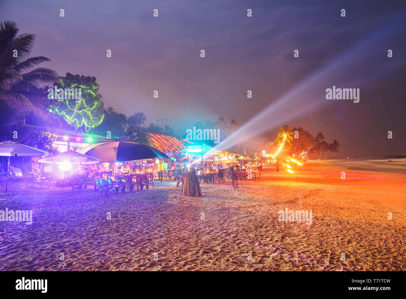 Restaurants de plage Banque D'Images