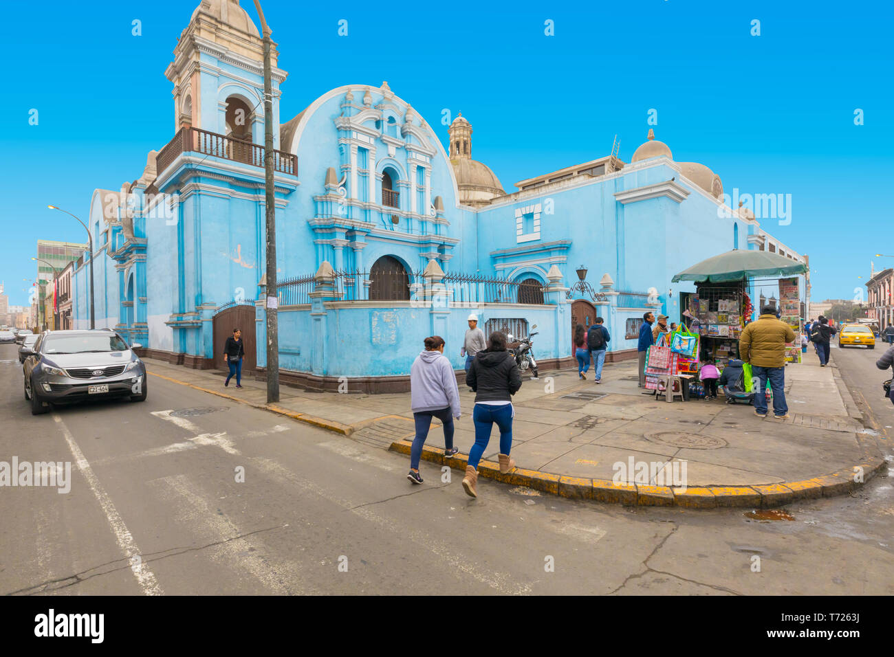 Dans l'église Santo Tomas Lima district haut Banque D'Images