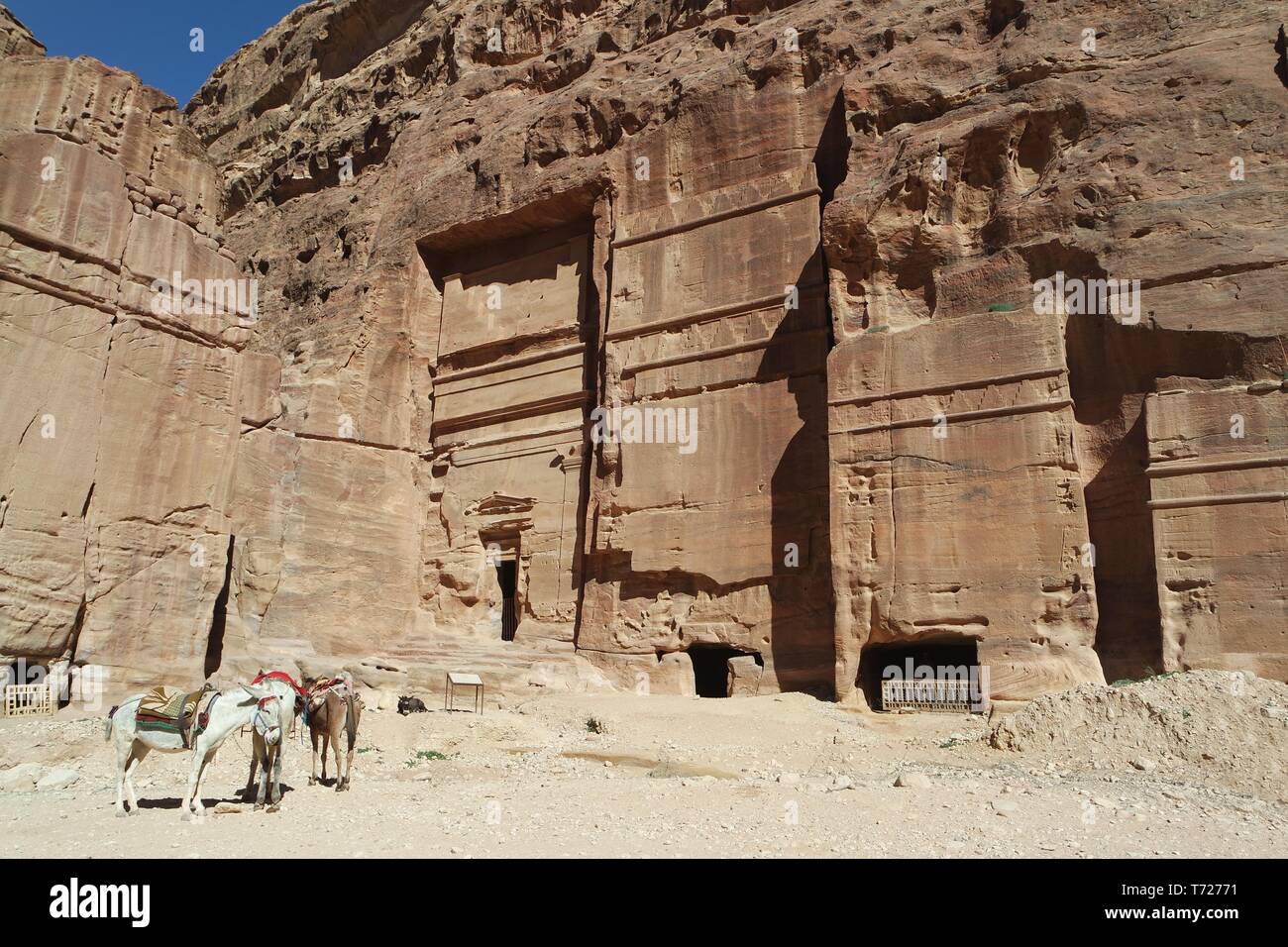 Rock City Petra, Jordanie Banque D'Images