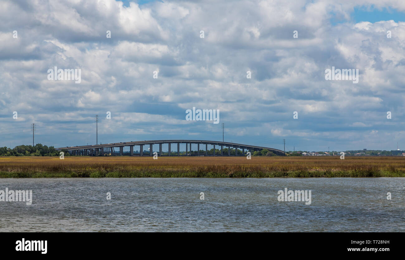 Pont sur le Marais des Zones Humides Banque D'Images